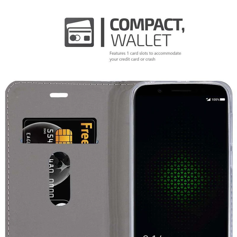 Cadorabo Hülle kompatibel mit Xiaomi BLACK SHARK Schutzhülle mit Magnetverschluss, Standfunktion und Kartenfach