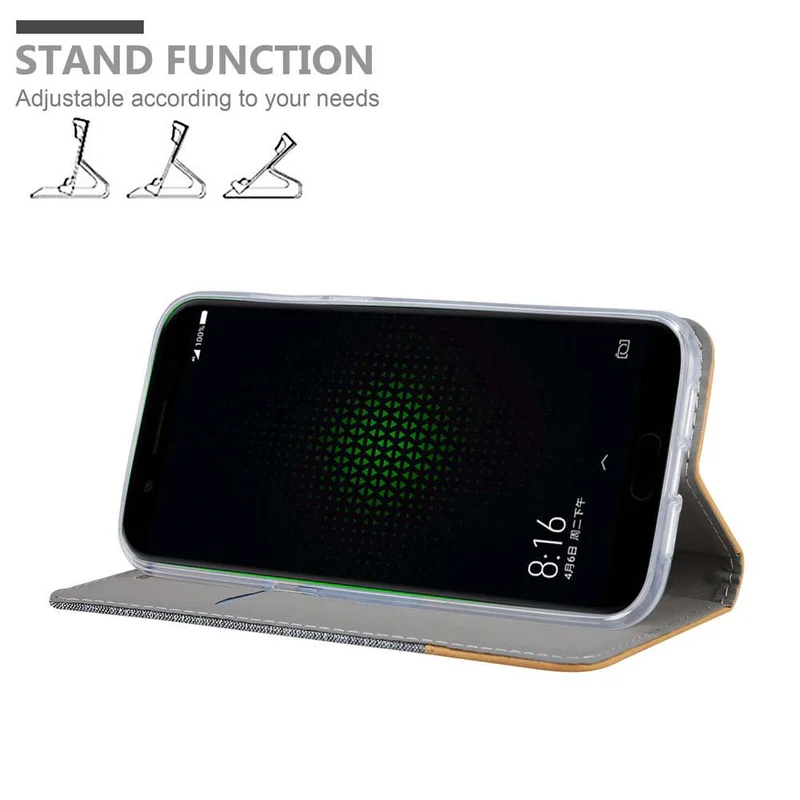 Cadorabo Hülle kompatibel mit Xiaomi BLACK SHARK Schutzhülle mit Magnetverschluss, Standfunktion und Kartenfach