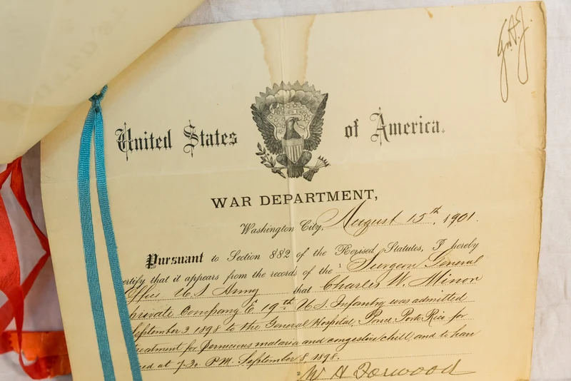 Freiwilliger Konvolut Spanisch-Amerikanischer Krieg für Kuba