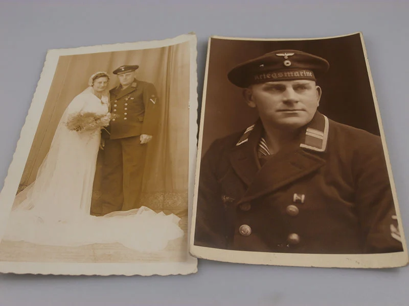 Studiofotopaar der Kriegsmarine