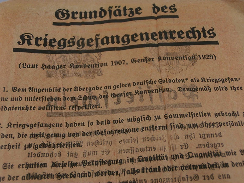 "Freies Geleit". Propaganda-Flyer