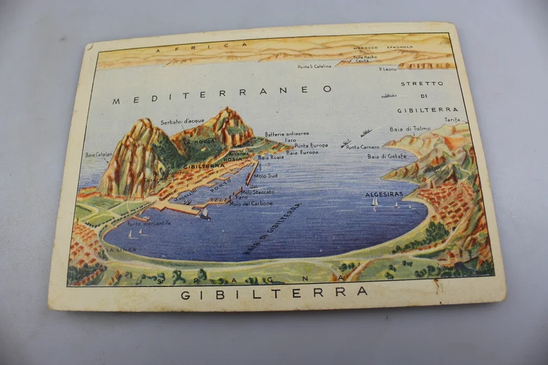 FFAA-Postkarte mit Darstellung von Gibraltar