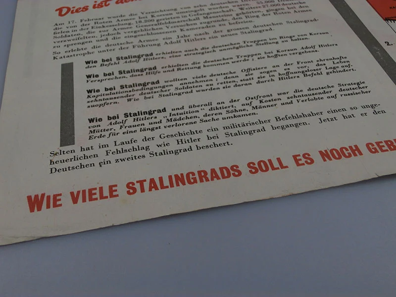 Alliierte Propagandabroschüre