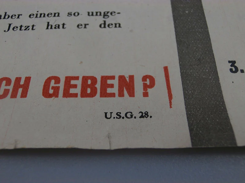 Alliierte Propagandabroschüre