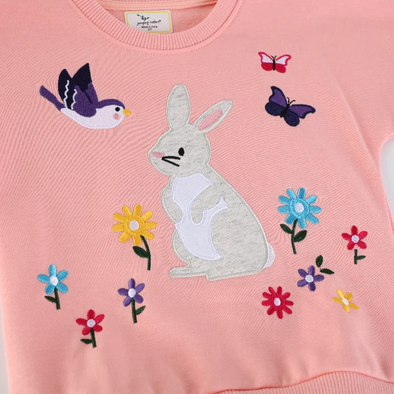 Mädchen Sweatshirt mit Tüllrock und tierischer Applikation Drune