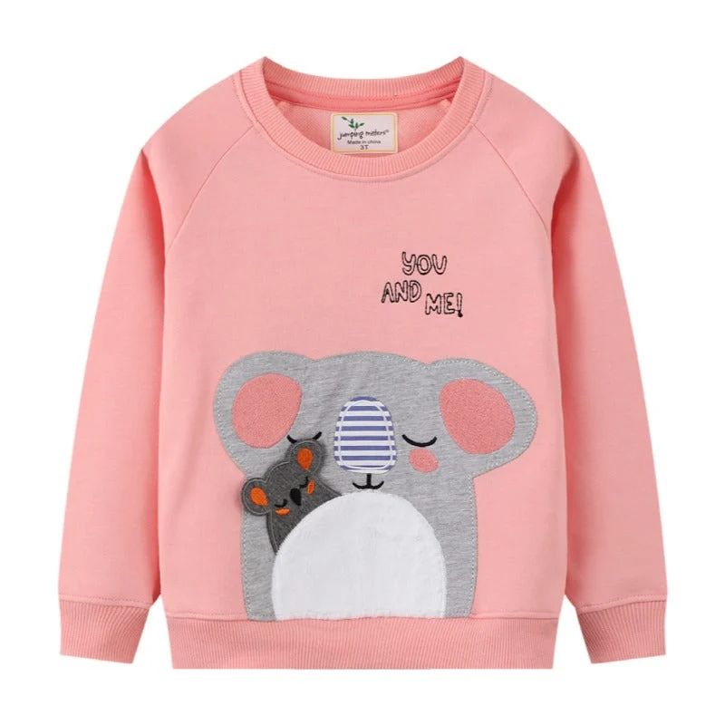 Mädchen Sweatshirt mit niedlichem Koala-Motiv Drune