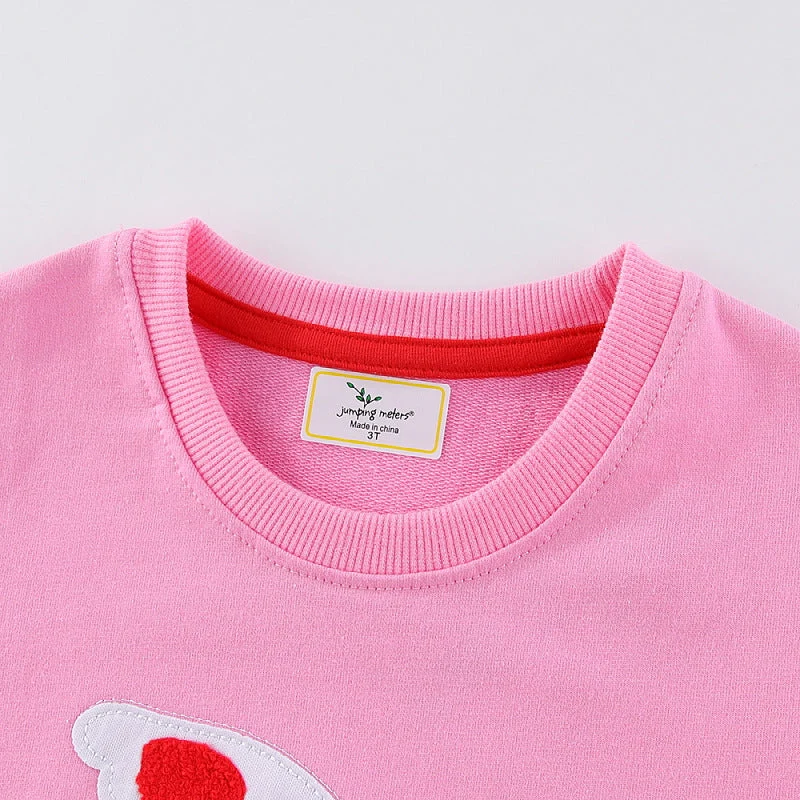 Mädchen Sweatshirt mit liebevollem Herz und Vogelmotiv Drune