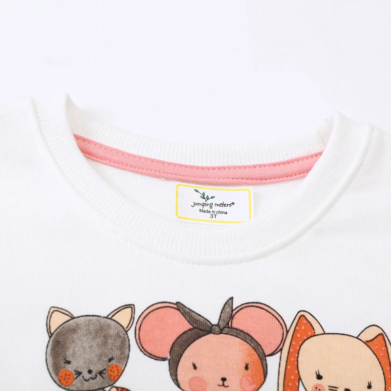 Mädchen Sweatshirt mit kreativer Tierapplikation Drune