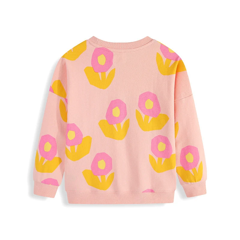 Mädchen Sweatshirt mit floralen Mustern Drune