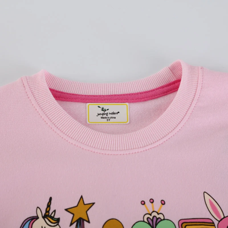 Mädchen Sweatshirt mit buntem Tier- und Motivdruck Drune