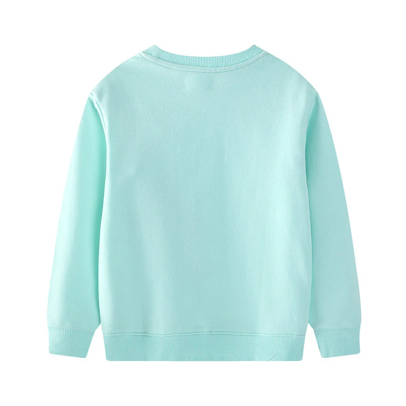 Mädchen Sweatshirt mit buntem Blumen- und Feenmotiv Drune