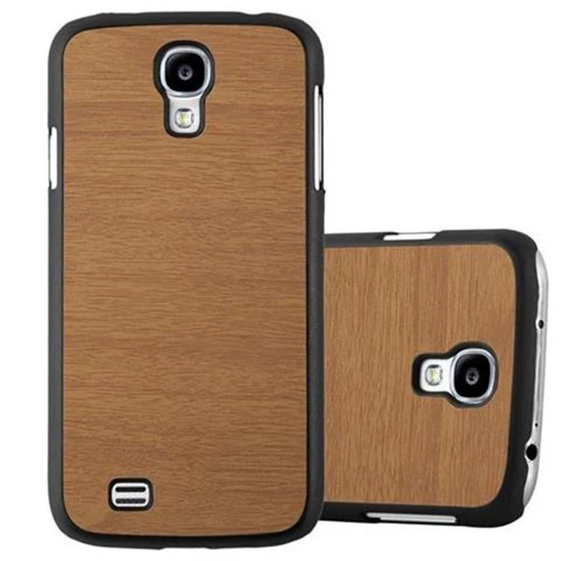 Cadorabo Hülle kompatibel mit Samsung Galaxy S4 Hard Case Schutzhülle in Holz Optik gegen Kratzer und Stöße
