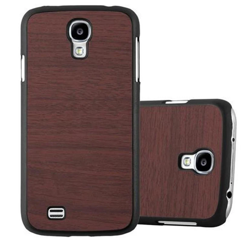 Cadorabo Hülle kompatibel mit Samsung Galaxy S4 Hard Case Schutzhülle in Holz Optik gegen Kratzer und Stöße