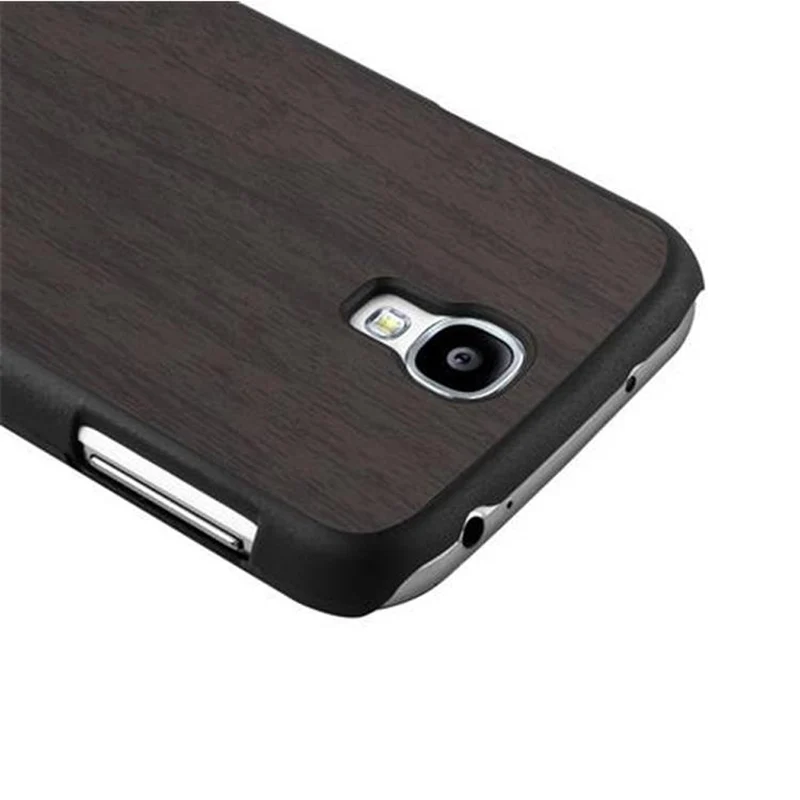 Cadorabo Hülle kompatibel mit Samsung Galaxy S4 Hard Case Schutzhülle in Holz Optik gegen Kratzer und Stöße