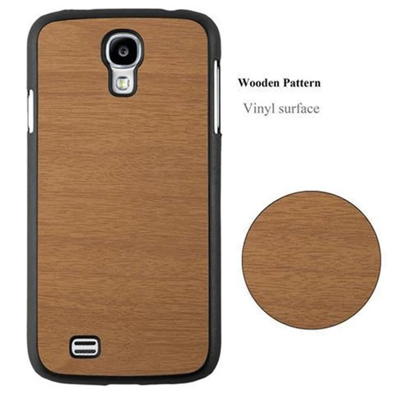 Cadorabo Hülle kompatibel mit Samsung Galaxy S4 Hard Case Schutzhülle in Holz Optik gegen Kratzer und Stöße