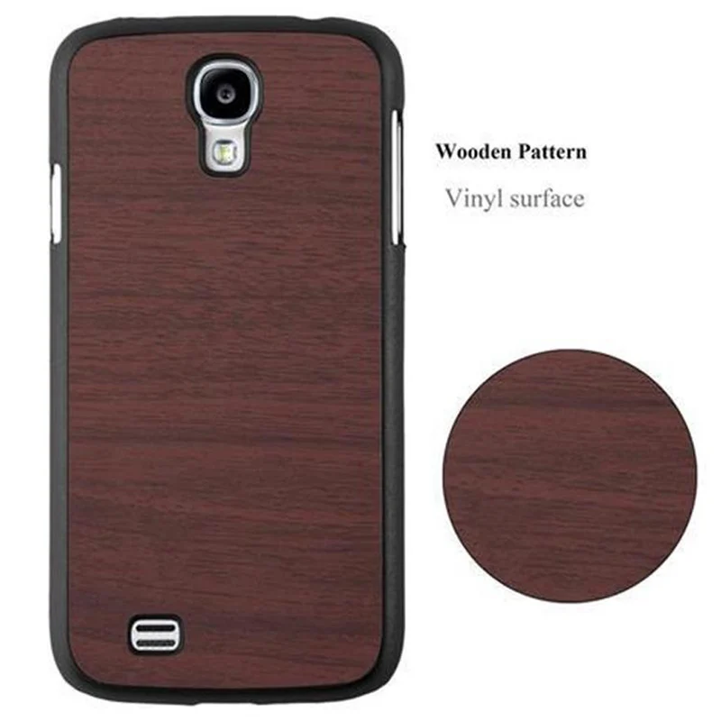 Cadorabo Hülle kompatibel mit Samsung Galaxy S4 Hard Case Schutzhülle in Holz Optik gegen Kratzer und Stöße