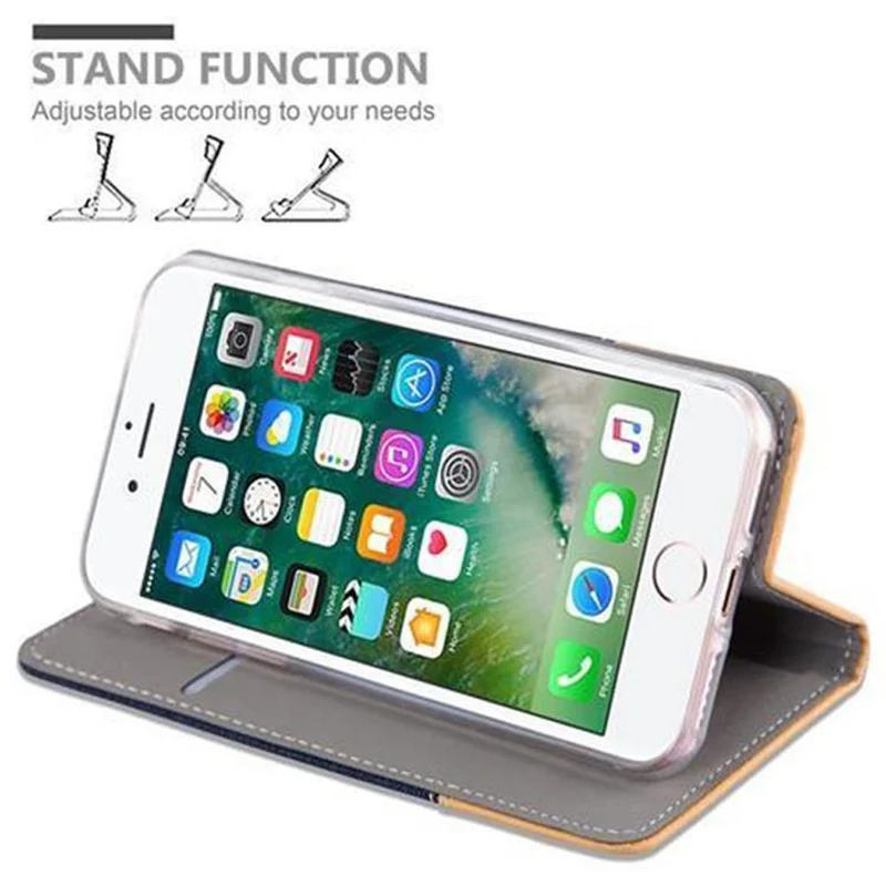 Cadorabo Hülle kompatibel mit Apple iPhone 7 / 7S / 8 / SE 2020 Schutzhülle mit Magnetverschluss, Standfunktion und Kartenfach