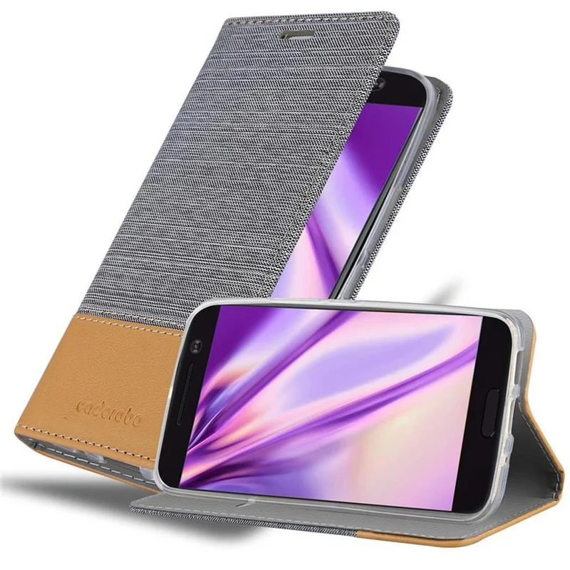 Cadorabo Hülle kompatibel mit HTC ONE M10 Schutzhülle mit Magnetverschluss, Standfunktion und Kartenfach