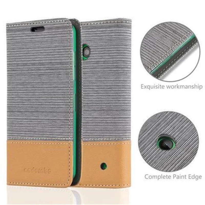 Cadorabo Hülle kompatibel mit Nokia Lumia 630 / 635 Schutzhülle mit Magnetverschluss, Standfunktion und Kartenfach