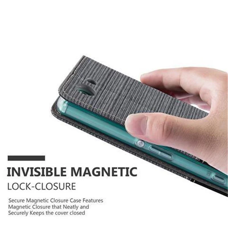 Cadorabo Hülle kompatibel mit Sony Xperia Z3 COMPACT Schutzhülle mit Magnetverschluss, Standfunktion und Kartenfach