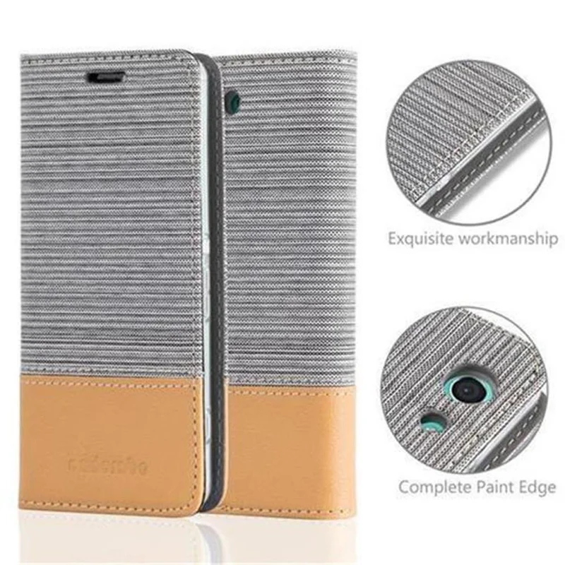 Cadorabo Hülle kompatibel mit Sony Xperia Z3 COMPACT Schutzhülle mit Magnetverschluss, Standfunktion und Kartenfach