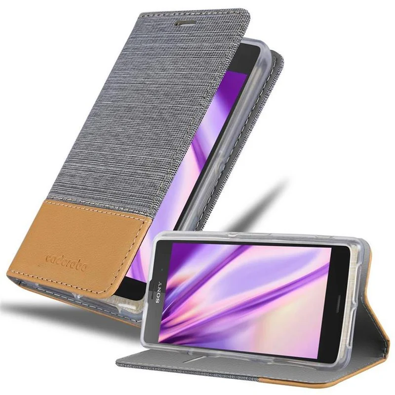 Cadorabo Hülle kompatibel mit Sony Xperia Z2 COMPACT Schutzhülle mit Magnetverschluss, Standfunktion und Kartenfach