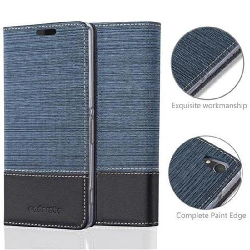 Cadorabo Hülle kompatibel mit Sony Xperia Z2 Schutzhülle mit Magnetverschluss, Standfunktion und Kartenfach