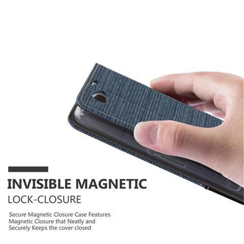 Cadorabo Hülle kompatibel mit Sony Xperia Z1 COMPACT Schutzhülle mit Magnetverschluss, Standfunktion und Kartenfach