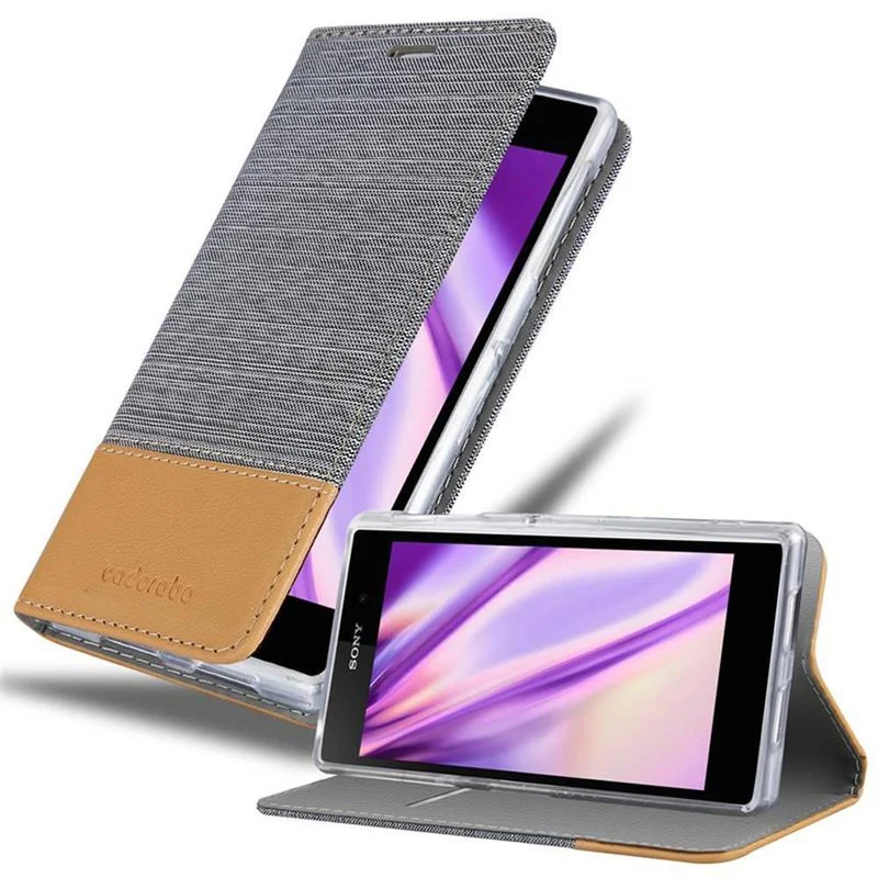 Cadorabo Hülle kompatibel mit Sony Xperia Z1 Schutzhülle mit Magnetverschluss, Standfunktion und Kartenfach