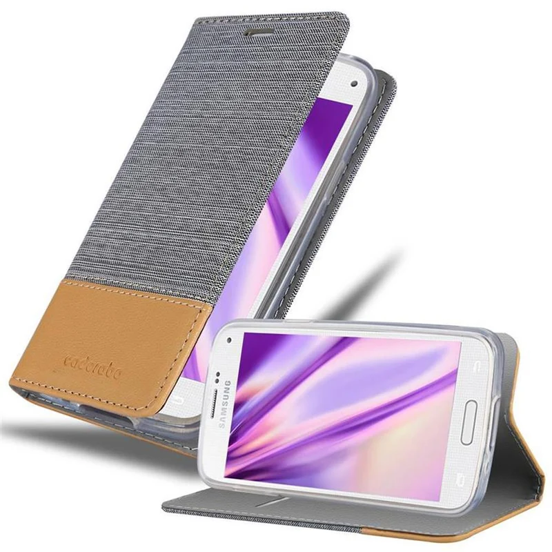 Cadorabo Hülle kompatibel mit Samsung Galaxy S5 MINI / S5 MINI DUOS Schutzhülle mit Magnetverschluss, Standfunktion und Kartenfach