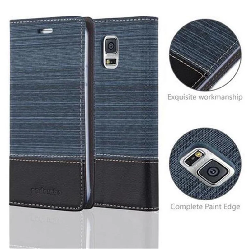 Cadorabo Hülle kompatibel mit Samsung Galaxy S5 / S5 NEO Schutzhülle mit Magnetverschluss, Standfunktion und Kartenfach