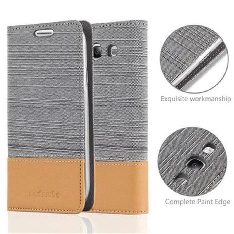 Cadorabo Hülle kompatibel mit Samsung Galaxy S3 / S3 NEO Schutzhülle mit Magnetverschluss, Standfunktion und Kartenfach