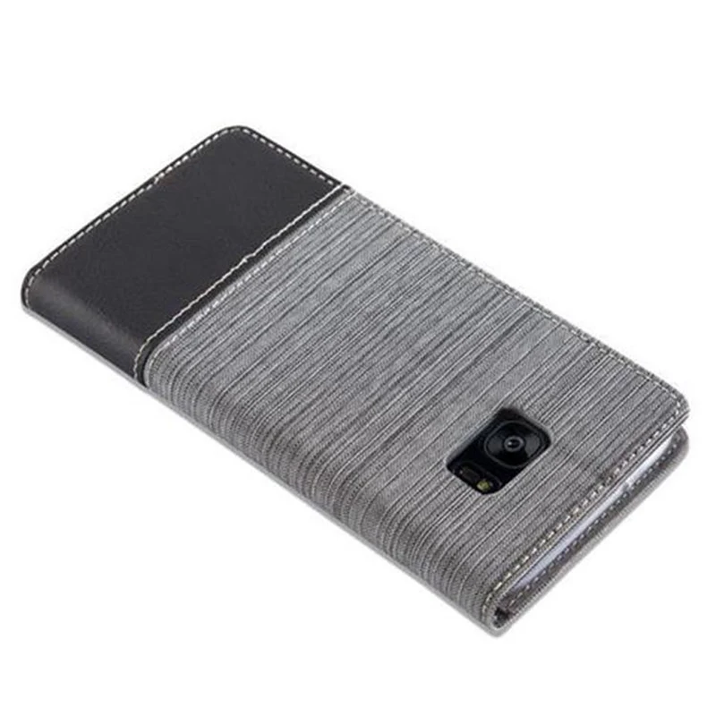Cadorabo Hülle kompatibel mit Samsung Galaxy S7 EDGE Schutzhülle mit Magnetverschluss, Standfunktion und Kartenfach