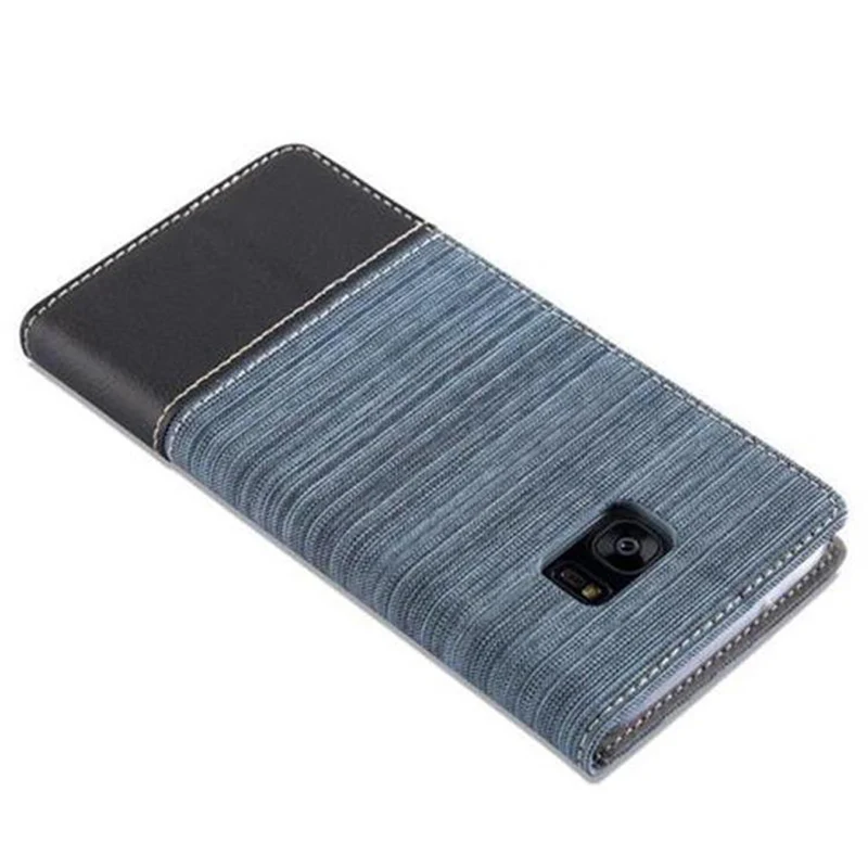 Cadorabo Hülle kompatibel mit Samsung Galaxy S7 EDGE Schutzhülle mit Magnetverschluss, Standfunktion und Kartenfach
