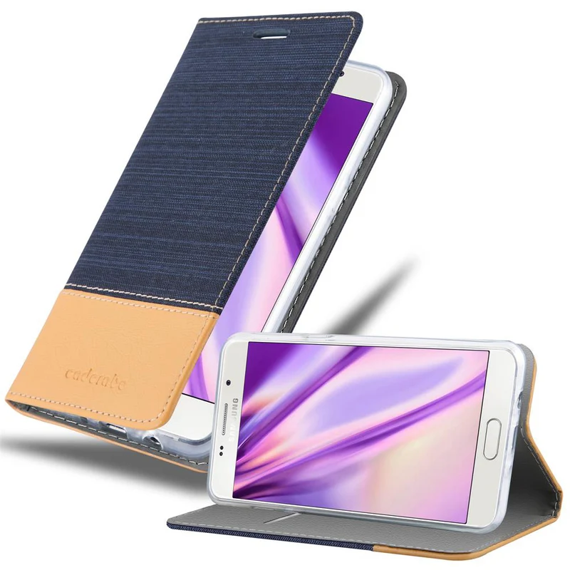 Cadorabo Hülle kompatibel mit Samsung Galaxy J5 2016 Schutzhülle mit Magnetverschluss, Standfunktion und Kartenfach