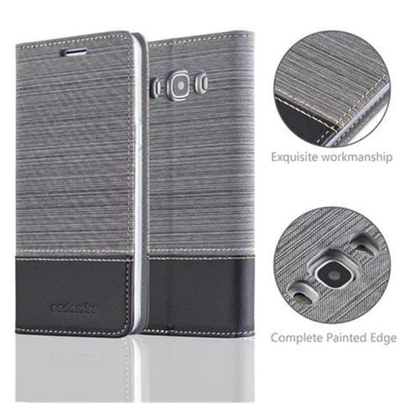 Cadorabo Hülle kompatibel mit Samsung Galaxy J5 2016 Schutzhülle mit Magnetverschluss, Standfunktion und Kartenfach