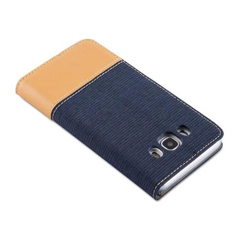 Cadorabo Hülle kompatibel mit Samsung Galaxy J5 2016 Schutzhülle mit Magnetverschluss, Standfunktion und Kartenfach