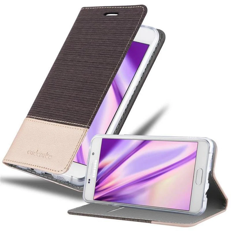 Cadorabo Hülle kompatibel mit Samsung Galaxy A5 2016 Schutzhülle mit Magnetverschluss, Standfunktion und Kartenfach