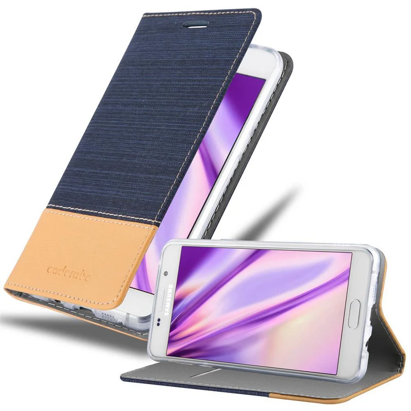 Cadorabo Hülle kompatibel mit Samsung Galaxy A5 2016 Schutzhülle mit Magnetverschluss, Standfunktion und Kartenfach