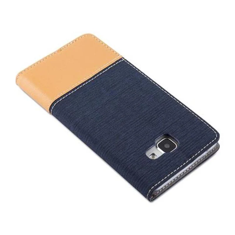 Cadorabo Hülle kompatibel mit Samsung Galaxy A5 2016 Schutzhülle mit Magnetverschluss, Standfunktion und Kartenfach