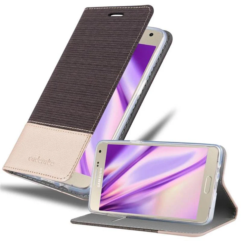 Cadorabo Hülle kompatibel mit Samsung Galaxy A5 2015 Schutzhülle mit Magnetverschluss, Standfunktion und Kartenfach