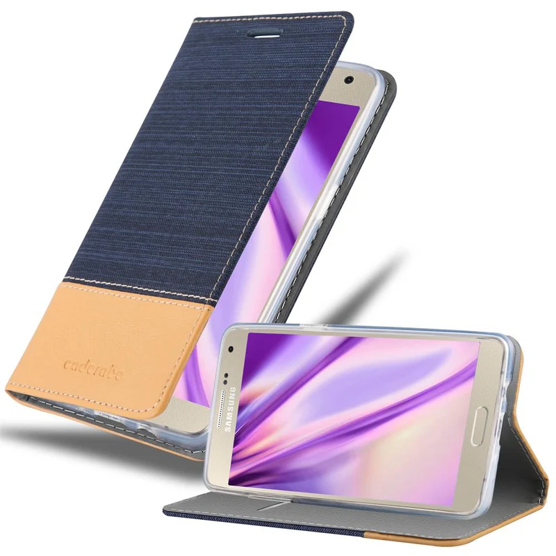 Cadorabo Hülle kompatibel mit Samsung Galaxy A5 2015 Schutzhülle mit Magnetverschluss, Standfunktion und Kartenfach