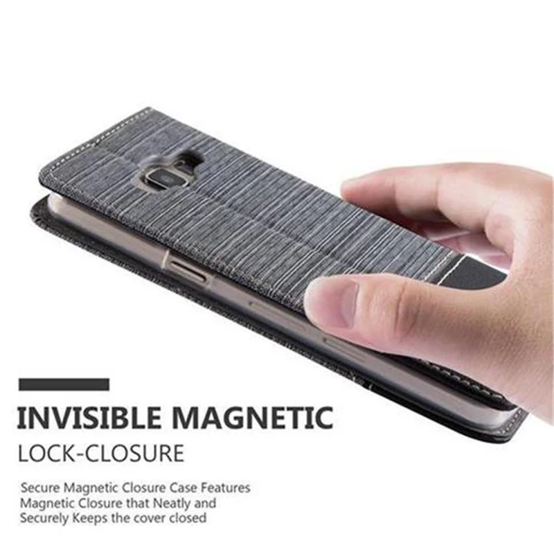 Cadorabo Hülle kompatibel mit Samsung Galaxy A5 2015 Schutzhülle mit Magnetverschluss, Standfunktion und Kartenfach