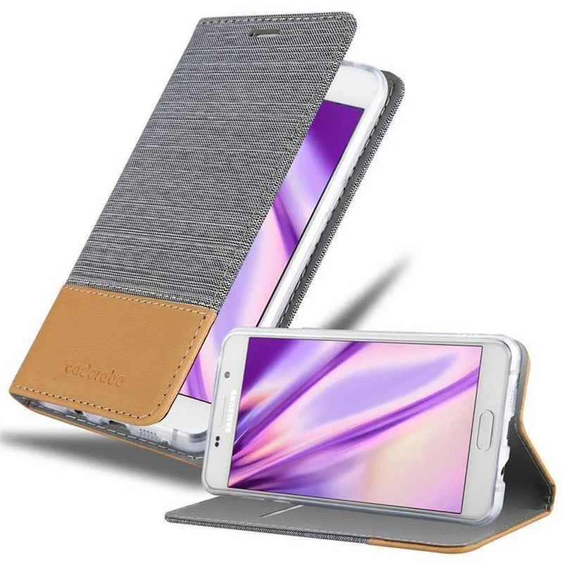 Cadorabo Hülle kompatibel mit Samsung Galaxy A3 2016 Schutzhülle mit Magnetverschluss, Standfunktion und Kartenfach