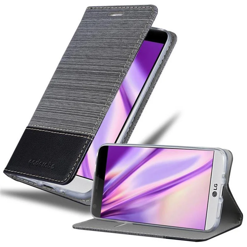 Cadorabo Hülle kompatibel mit LG G5 Schutzhülle mit Magnetverschluss, Standfunktion und Kartenfach