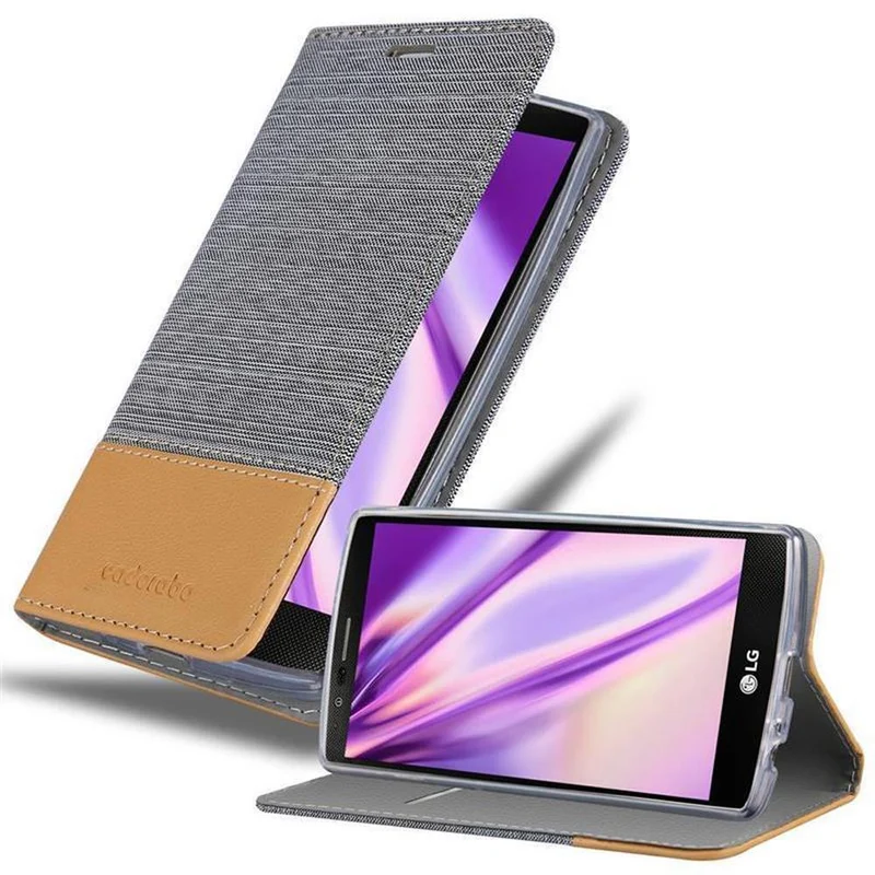 Cadorabo Hülle kompatibel mit LG G4 / G4 PLUS Schutzhülle mit Magnetverschluss, Standfunktion und Kartenfach