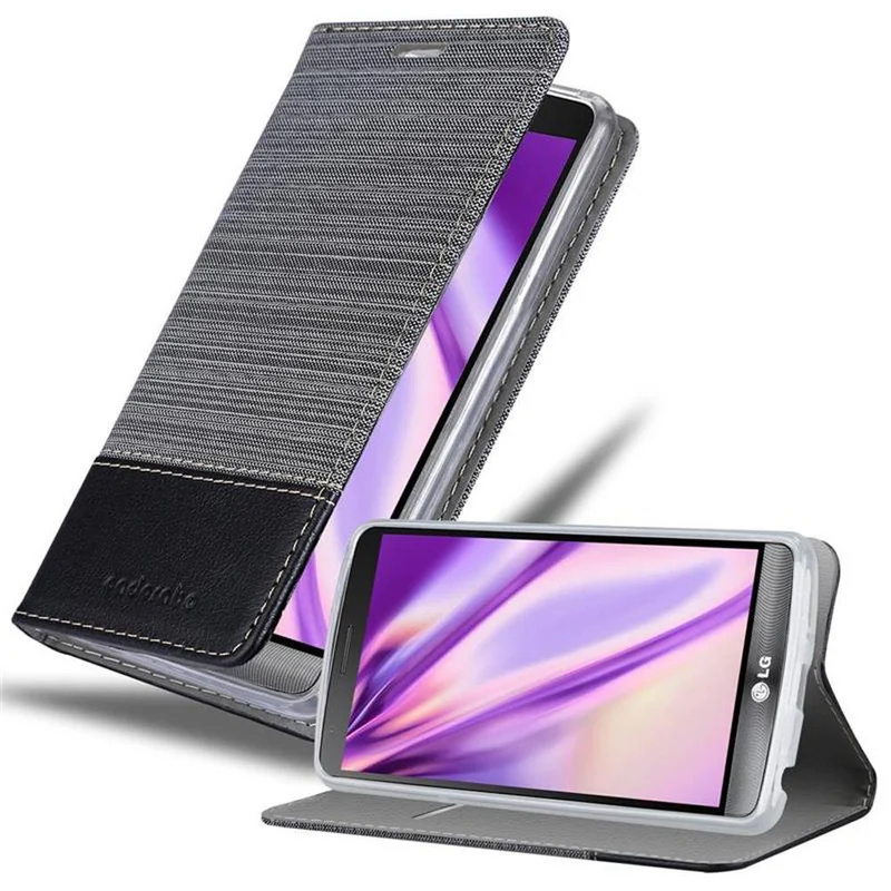 Cadorabo Hülle kompatibel mit LG G3 Schutzhülle mit Magnetverschluss, Standfunktion und Kartenfach