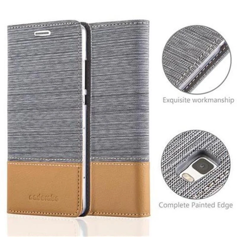 Cadorabo Hülle kompatibel mit Huawei P8 LITE 2015 Schutzhülle mit Magnetverschluss, Standfunktion und Kartenfach