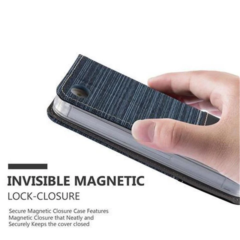 Cadorabo Hülle kompatibel mit Apple iPhone 4 / 4S Schutzhülle mit Magnetverschluss, Standfunktion und Kartenfach
