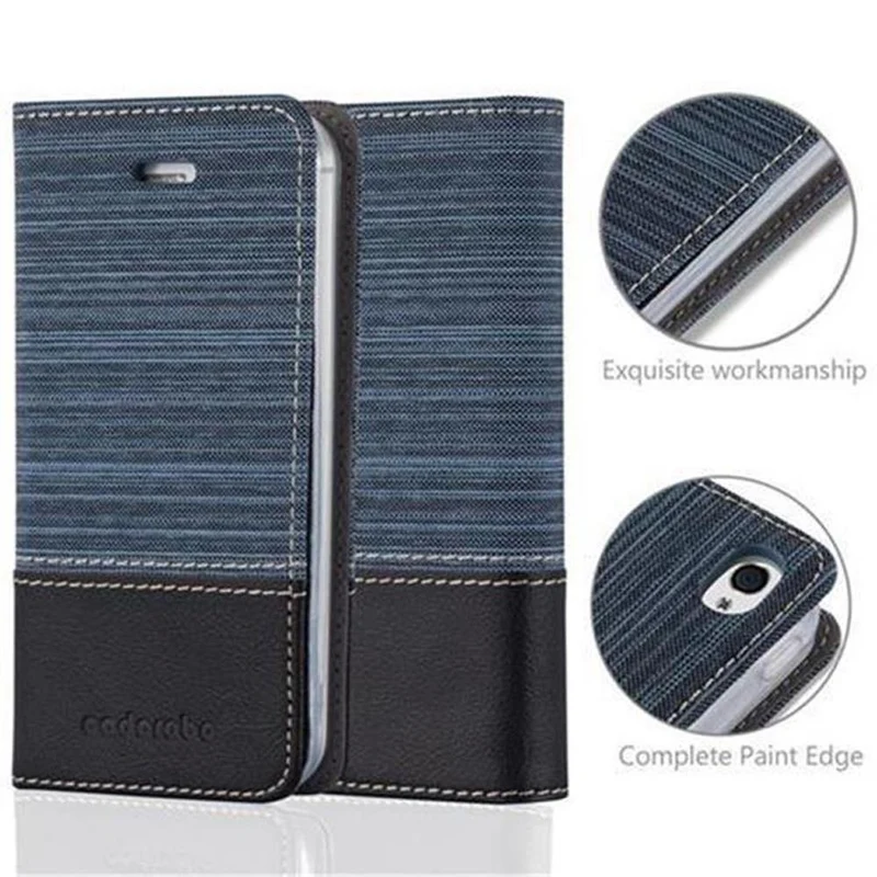 Cadorabo Hülle kompatibel mit Apple iPhone 4 / 4S Schutzhülle mit Magnetverschluss, Standfunktion und Kartenfach
